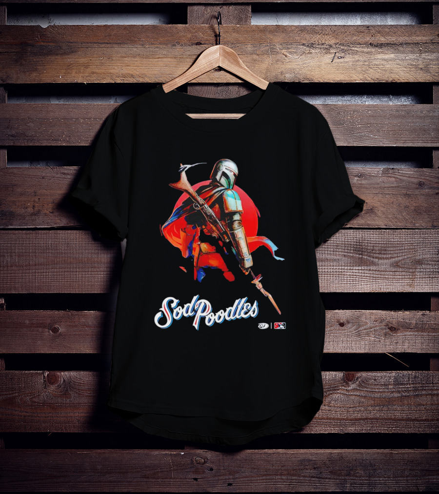 Sod Poodles Star Wars Mandalorian Collaboration T-Shirt