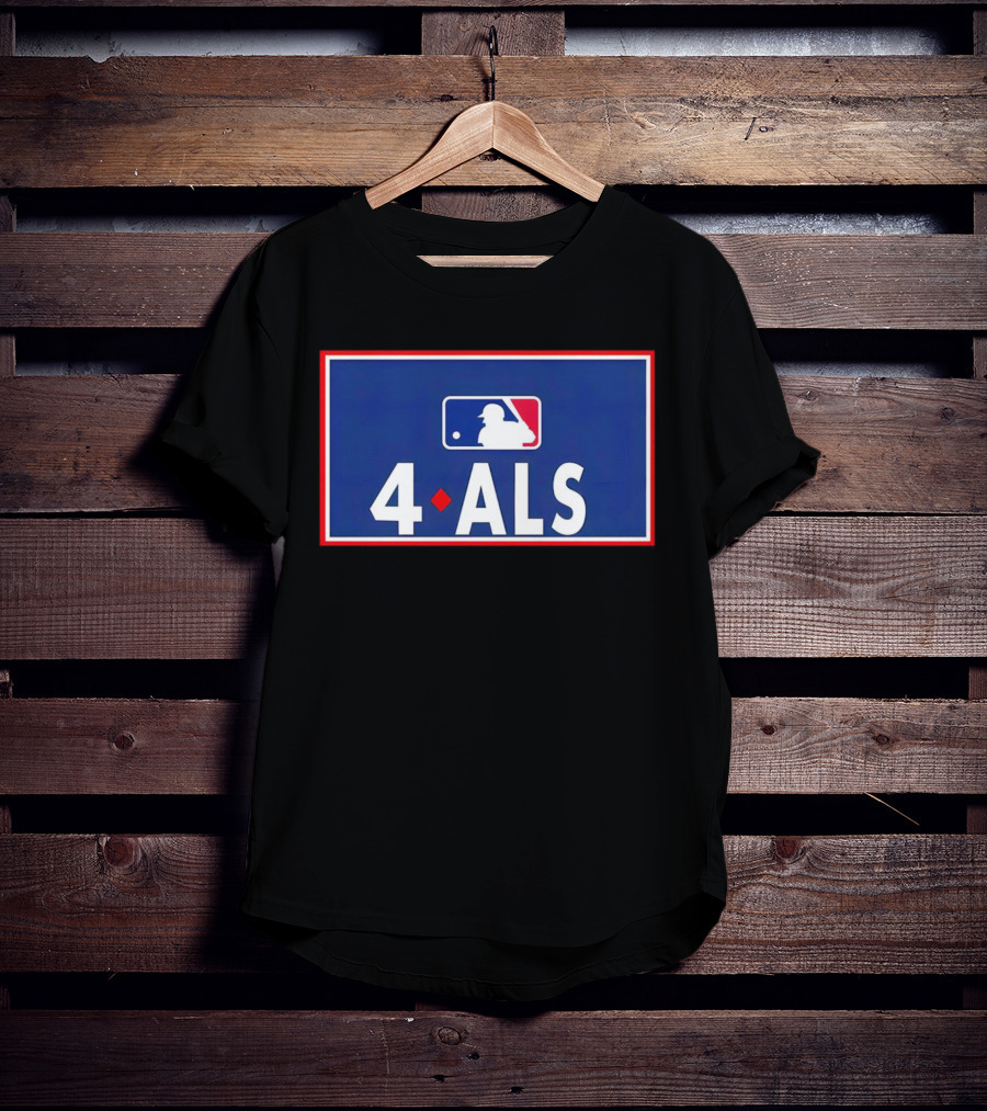 MLB 4 ALS Logo Baseball Diamond T-Shirt
