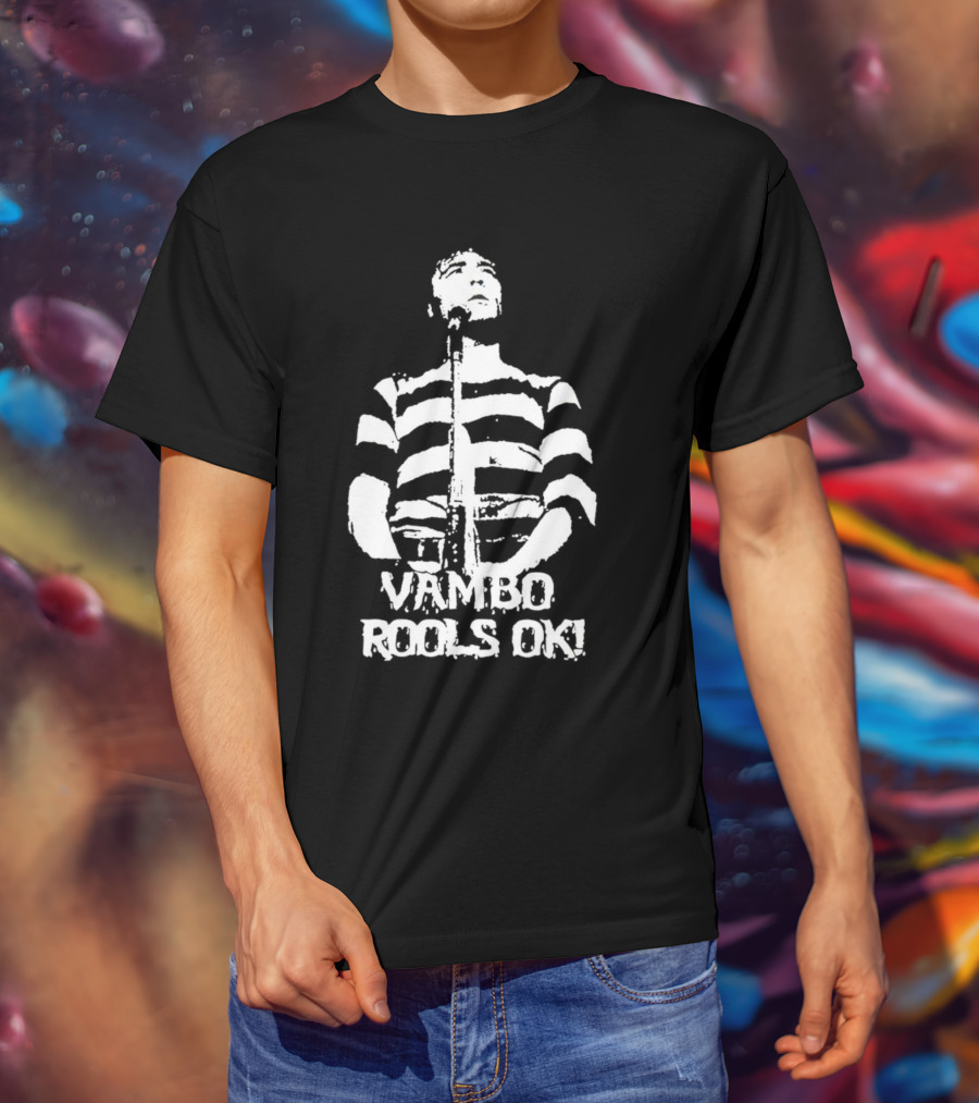Vambo Rools OK Robert Smith Wore A Vambo Rools Striped T-Shirt