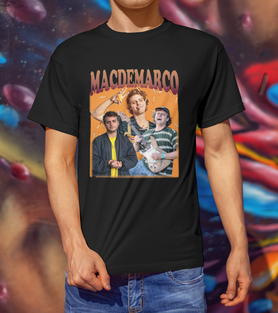 Mac Demarco Cigarette Portrait Trio T-Shirt