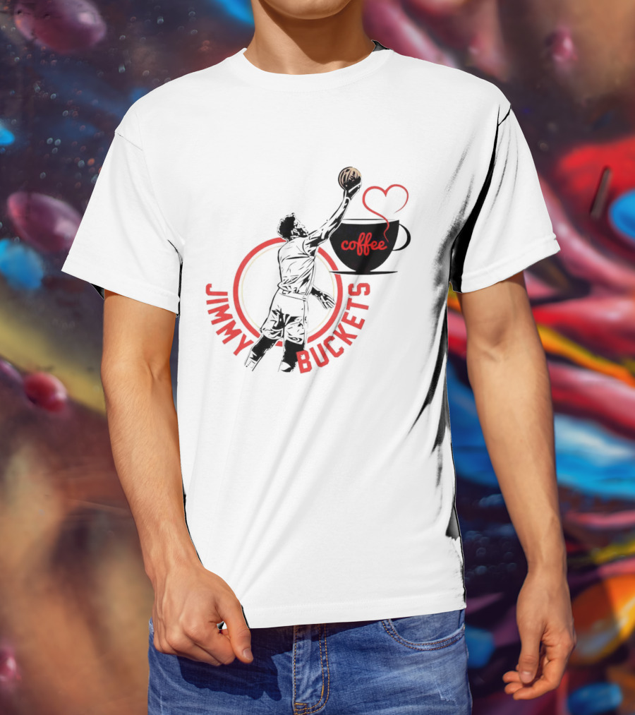 Miami Heat Jimmy Buckets Coffee Slam Dunk Cup Heart T-Shirt