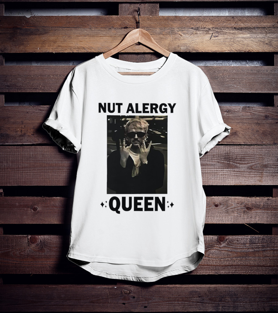 Nut Alergy Rock Sign Queen T-Shirt