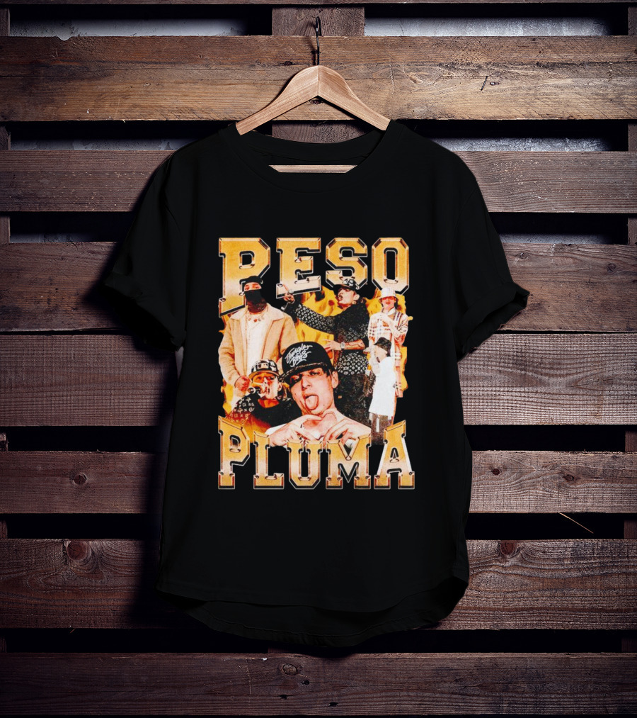Peso Pluma Collage With Urban Streetwear T-Shirt
