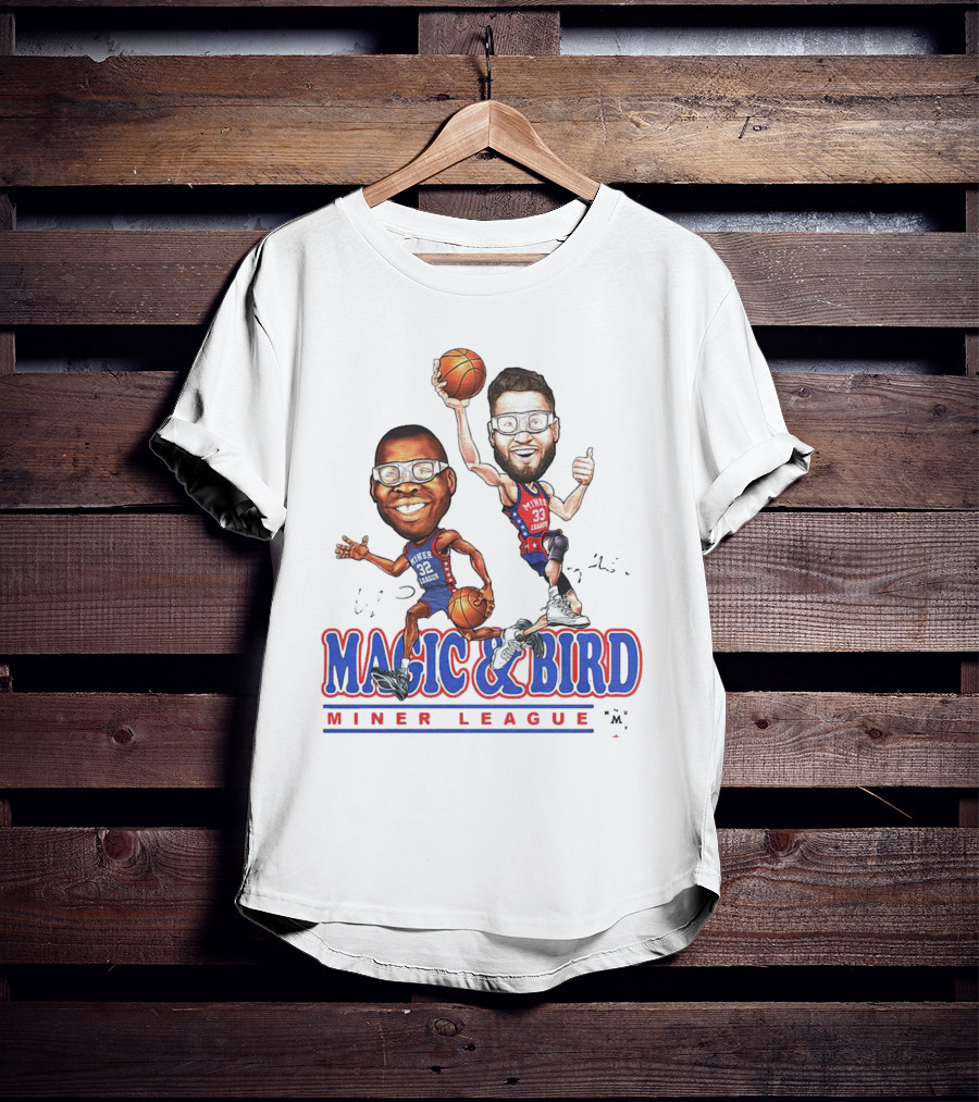 MAGIC And BIRD MINER LEAGUE T-Shirt