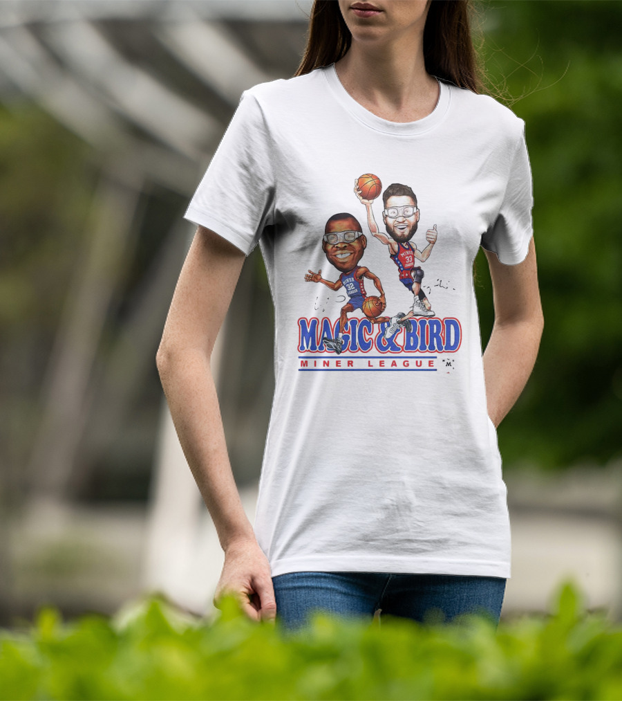 MAGIC And BIRD MINER LEAGUE T-Shirt