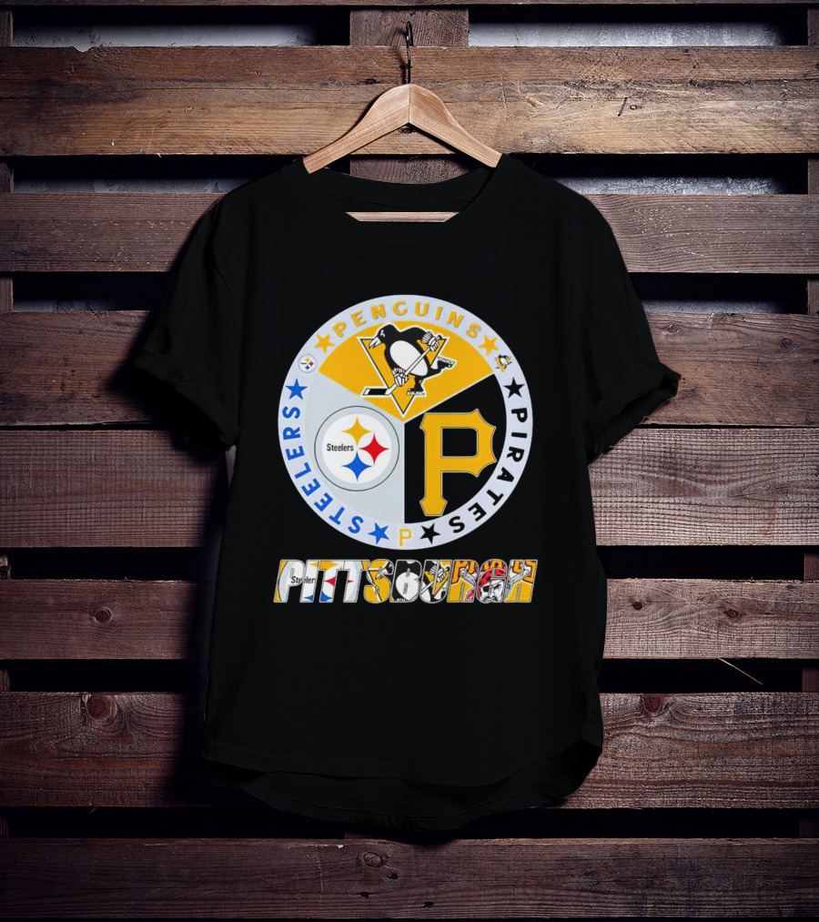 Pittsburgh Steelers Penguins Pirates Pittsburgh Sports T-Shirt
