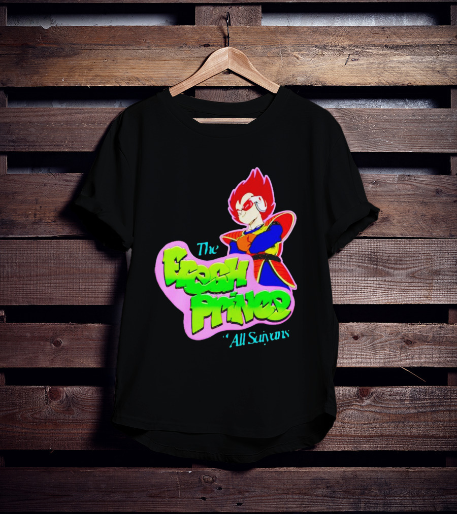 The Fresh Prince Of All Saiyans Vegeta Cartoon Mashup T-Shirt