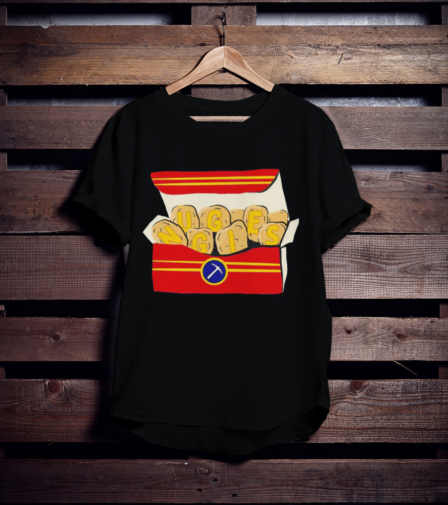Denver Nuggets Chicken Nuggets Box With Basketball T-Shirt