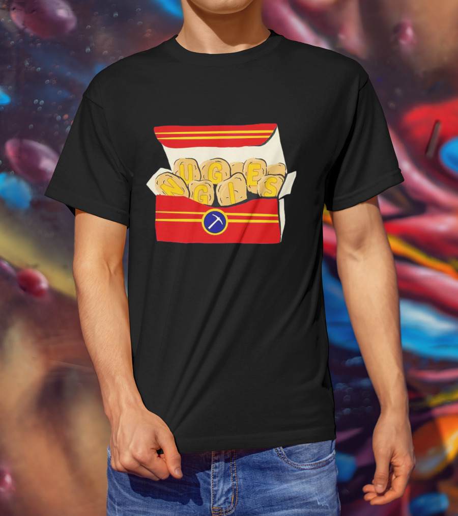 Denver Nuggets Chicken Nuggets Box With Basketball T-Shirt
