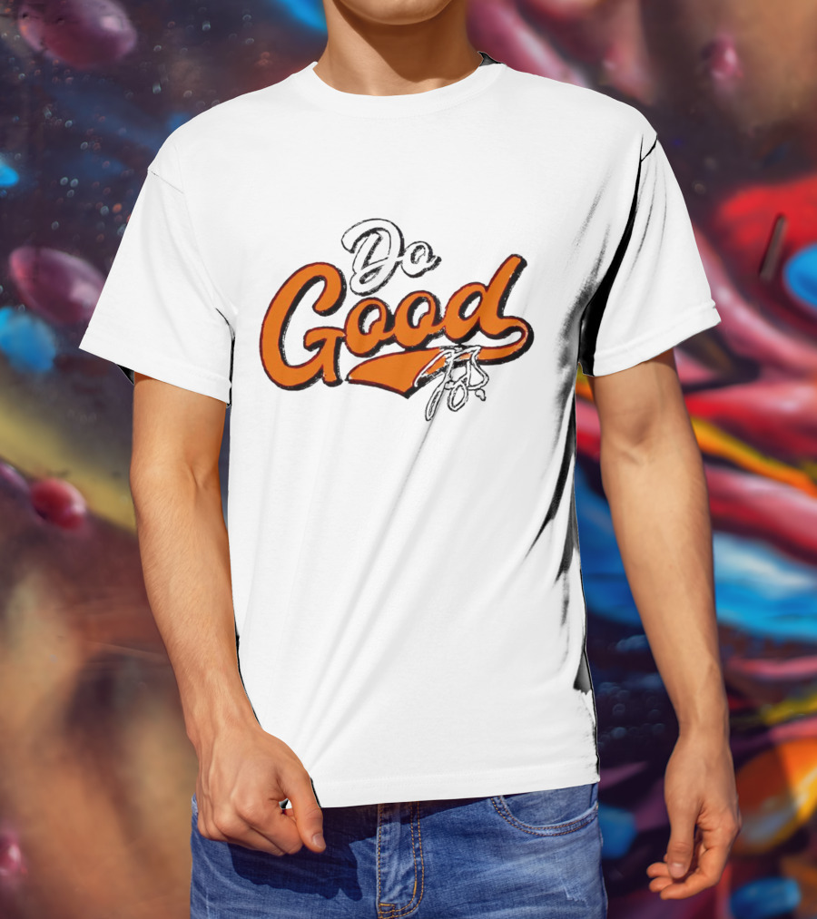 Joe Burrow Do Good Signature Orange Script T-Shirt