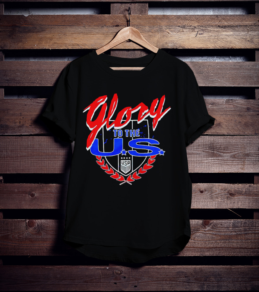 Glory To The U.S. Vintage USA Shield With Laurel And Stars T-Shirt