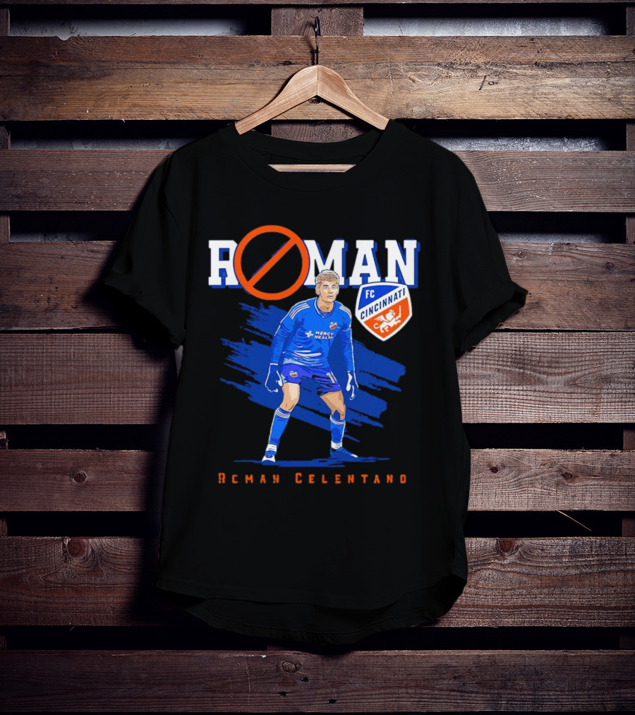 Roman Celentano FC Cincinnati Player Text T-Shirt