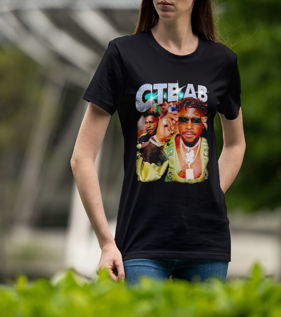 CTE AB Antonio Brown Vibrant Portrait With Sunglasses And Jewelry T-Shirt