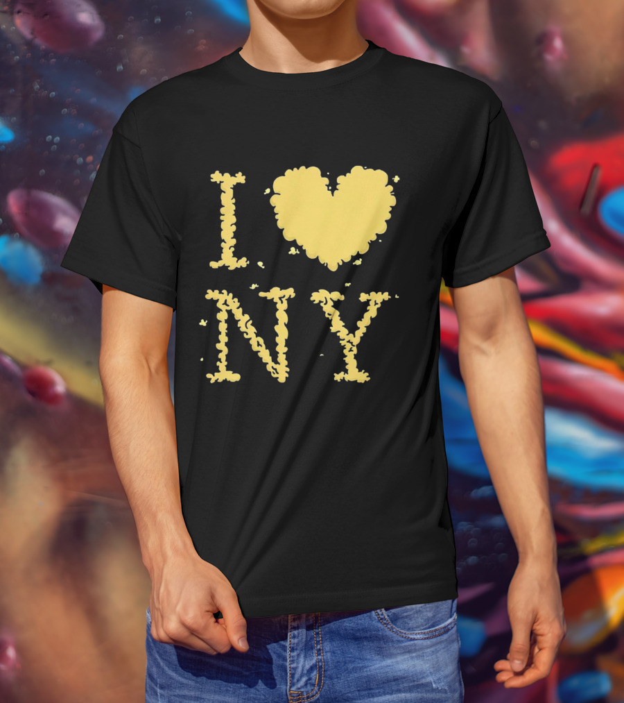 I Love NY Smoke Edition Puff Lettering T-Shirt