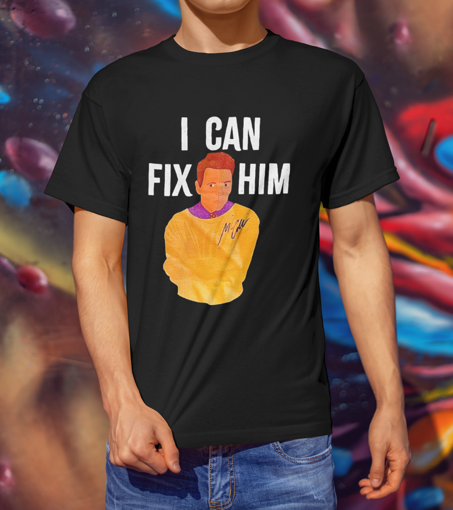 Misha Collins I Can Fix Him Orange T-Shirt