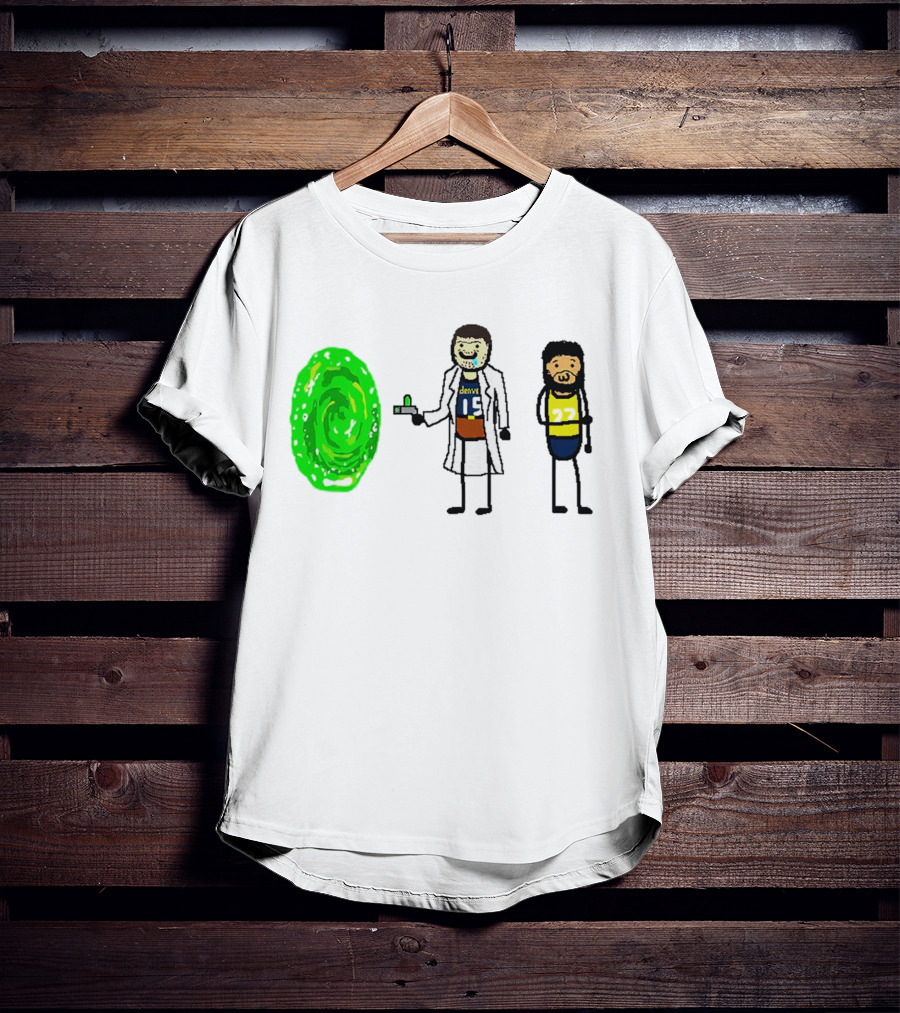 Rick-ola Jokic And Jamal Morty Denver 15 27 Portal T-Shirt