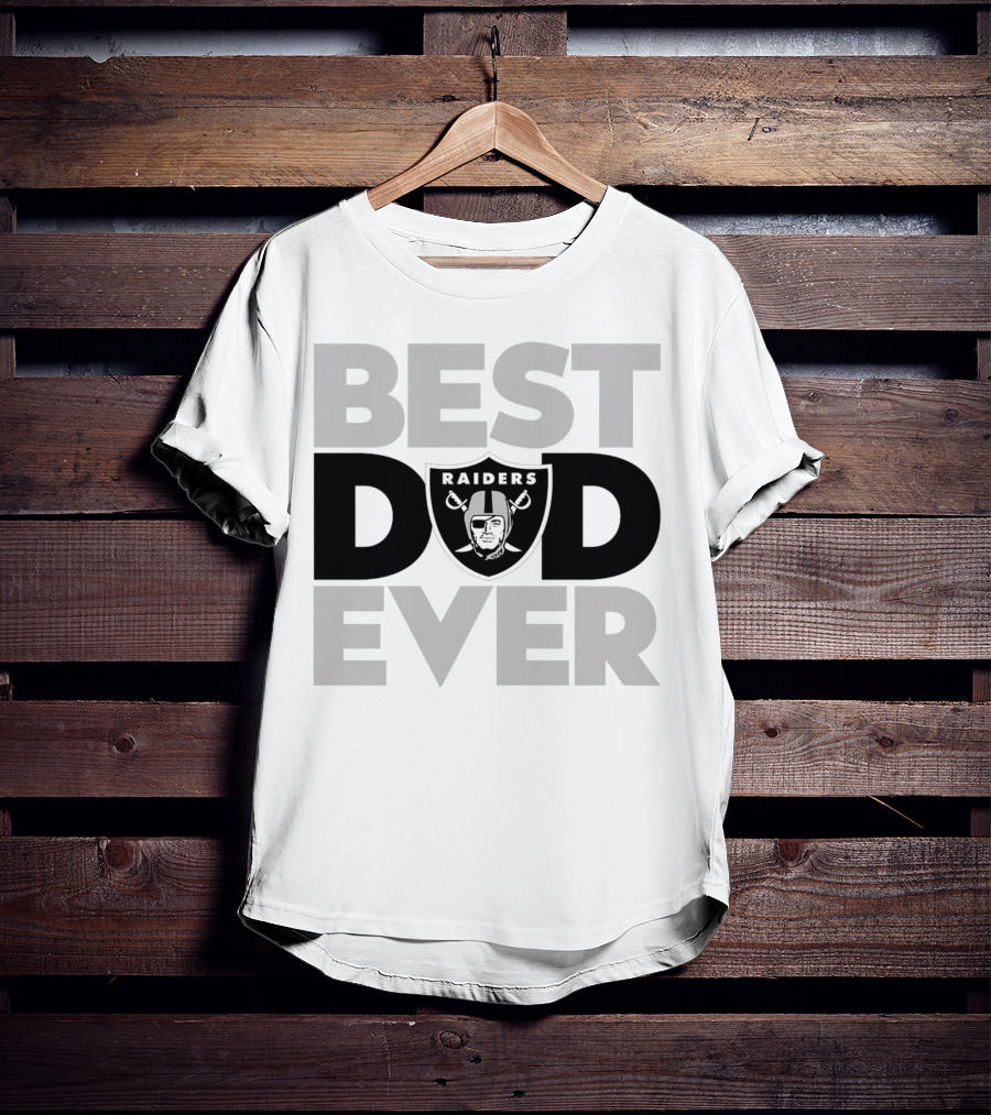 Best Dad Ever Raiders NFL Las Vegas T-Shirt