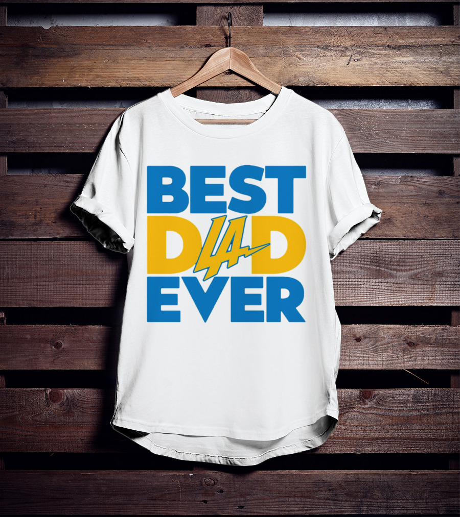 Best Dad Ever LA Chargers NFL T-Shirt