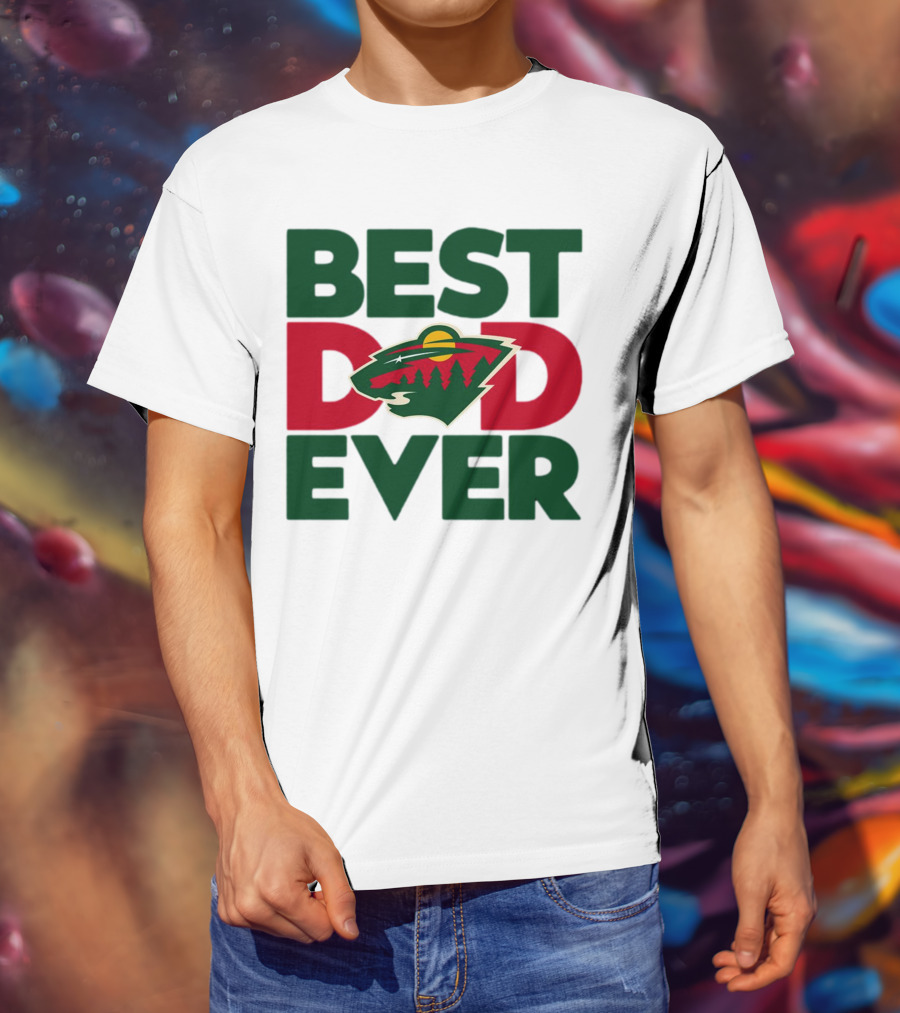 Best Dad Ever NHL Minnesota Wild T-Shirt
