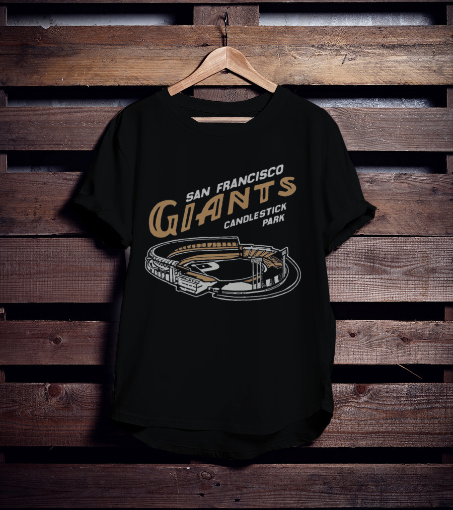 San Francisco Giants Candlestick Park Stadium Vintage T-Shirt