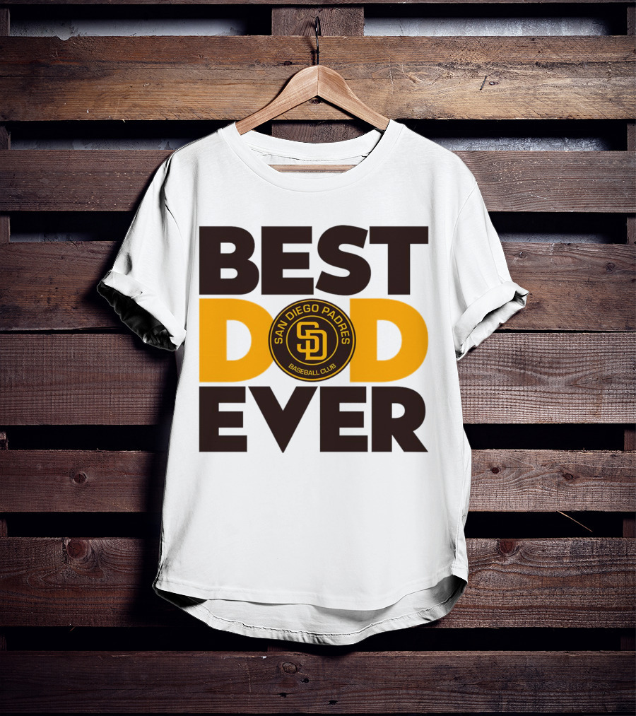 Best Dad Ever San Diego Padres Baseball Club T-Shirt