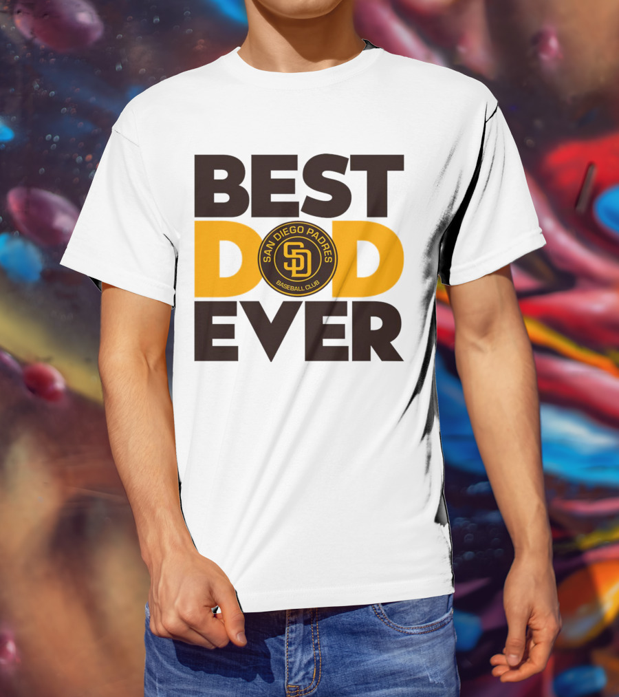 Best Dad Ever San Diego Padres Baseball Club T-Shirt