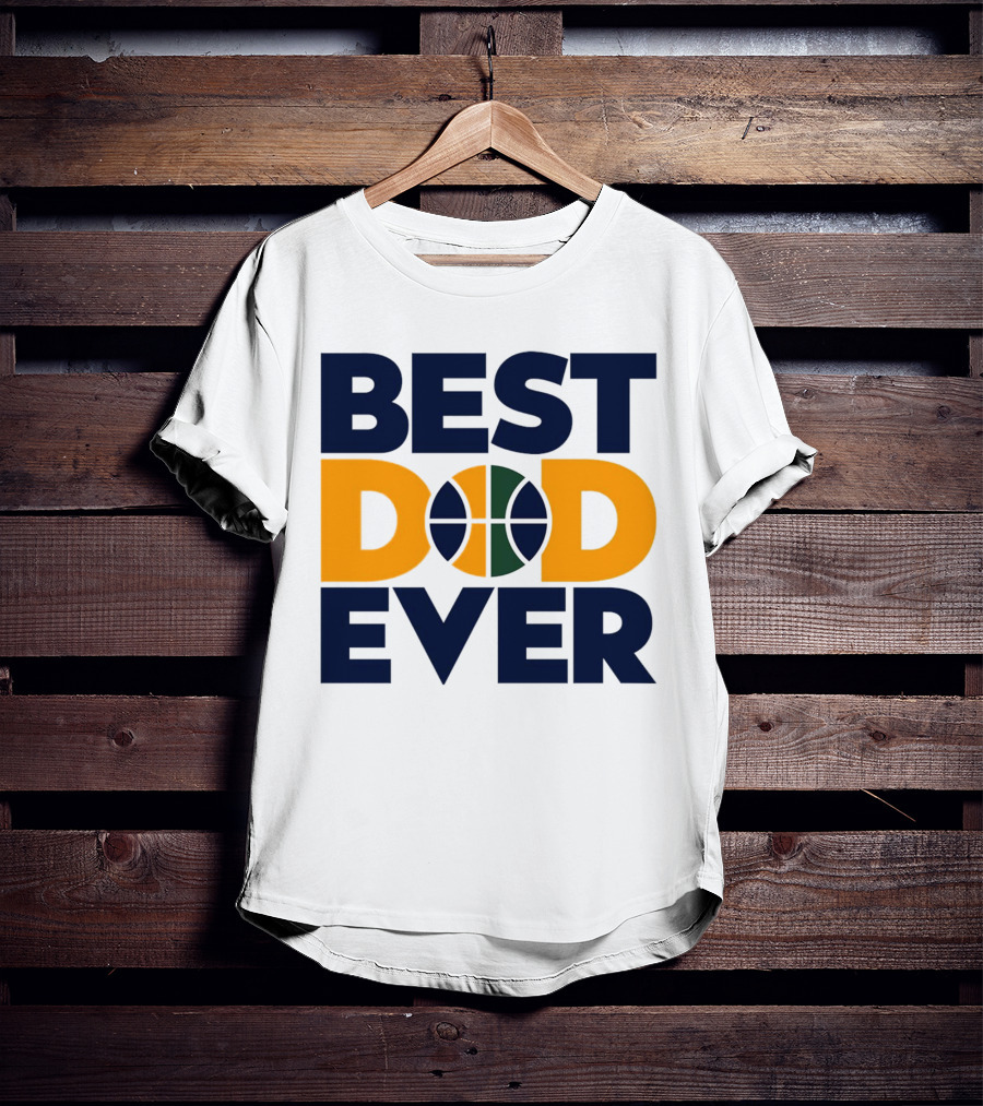 Best Dad Ever Utah Jazz Basketball T-Shirt