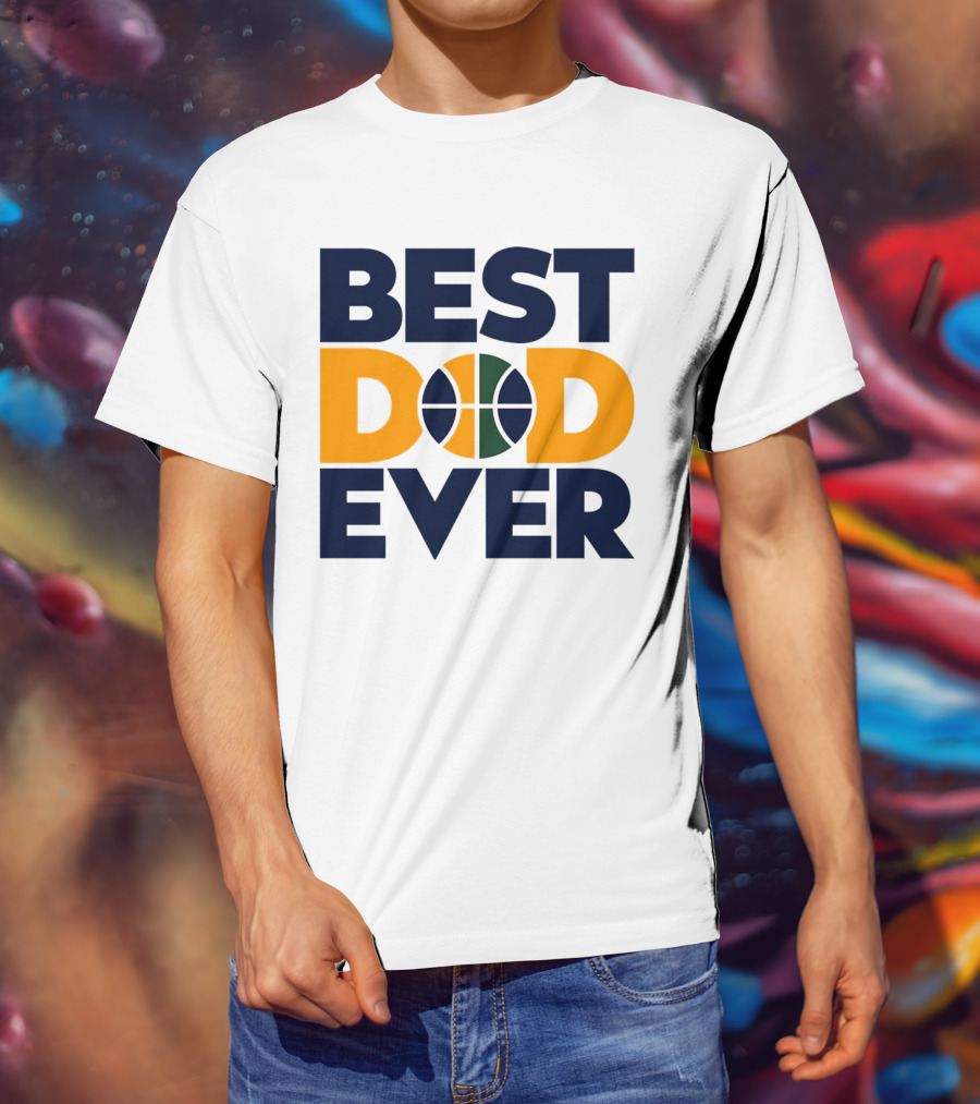 Best Dad Ever Utah Jazz Basketball T-Shirt