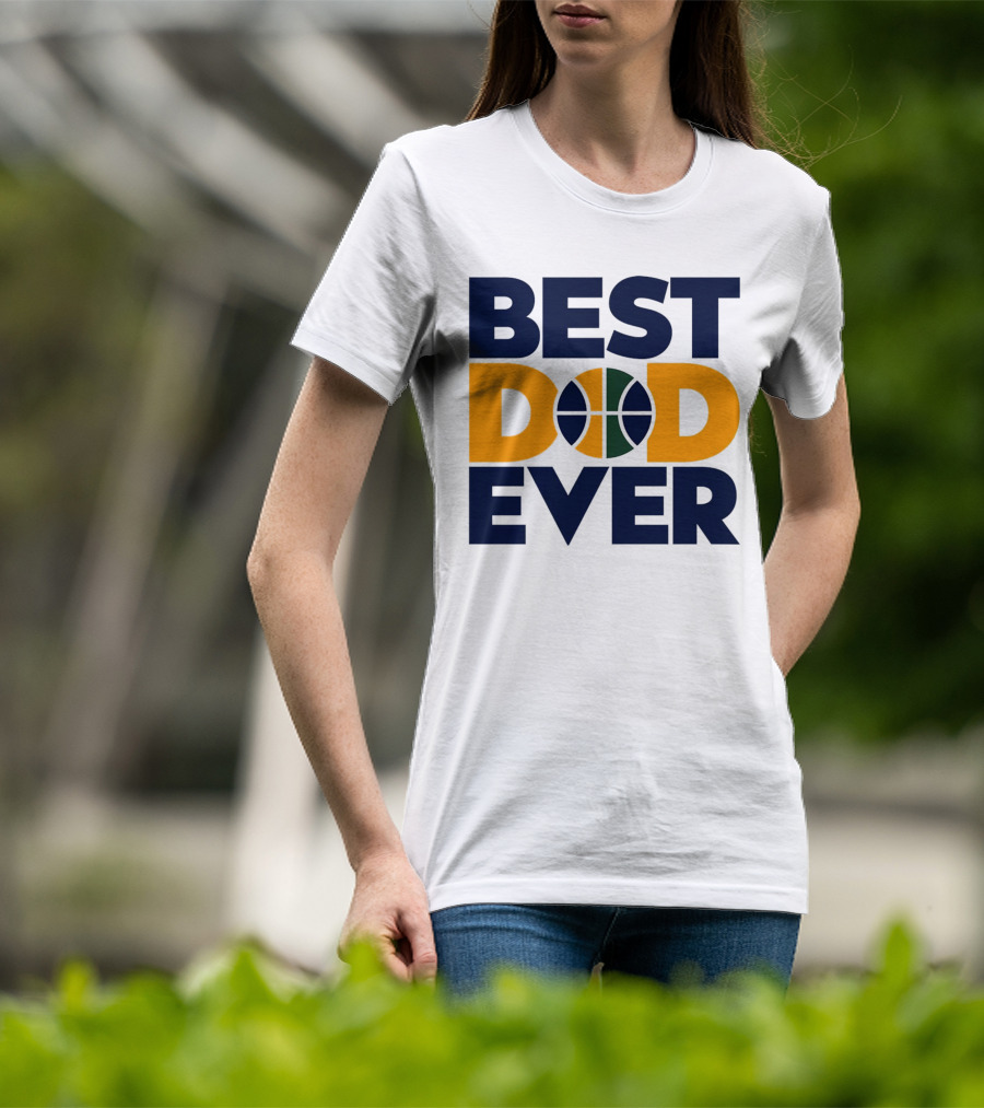Best Dad Ever Utah Jazz Basketball T-Shirt