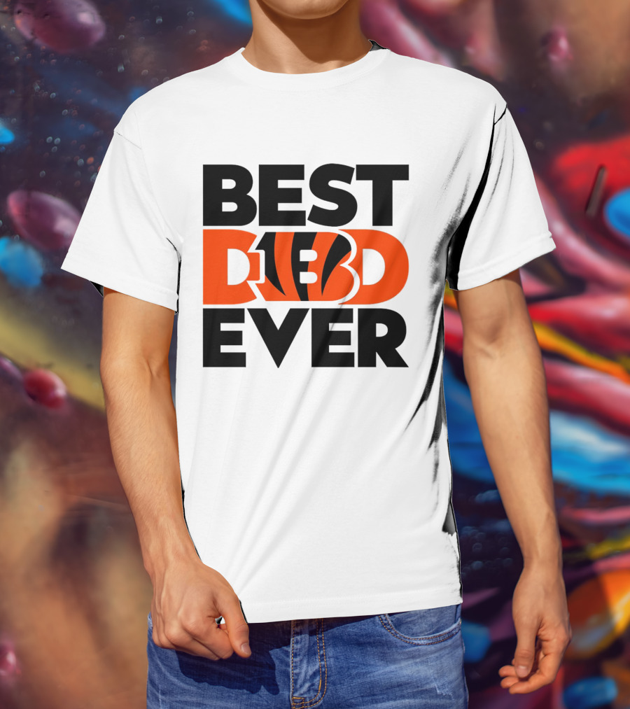 Best Dad Ever NFL Cincinnati Bengals T-Shirt