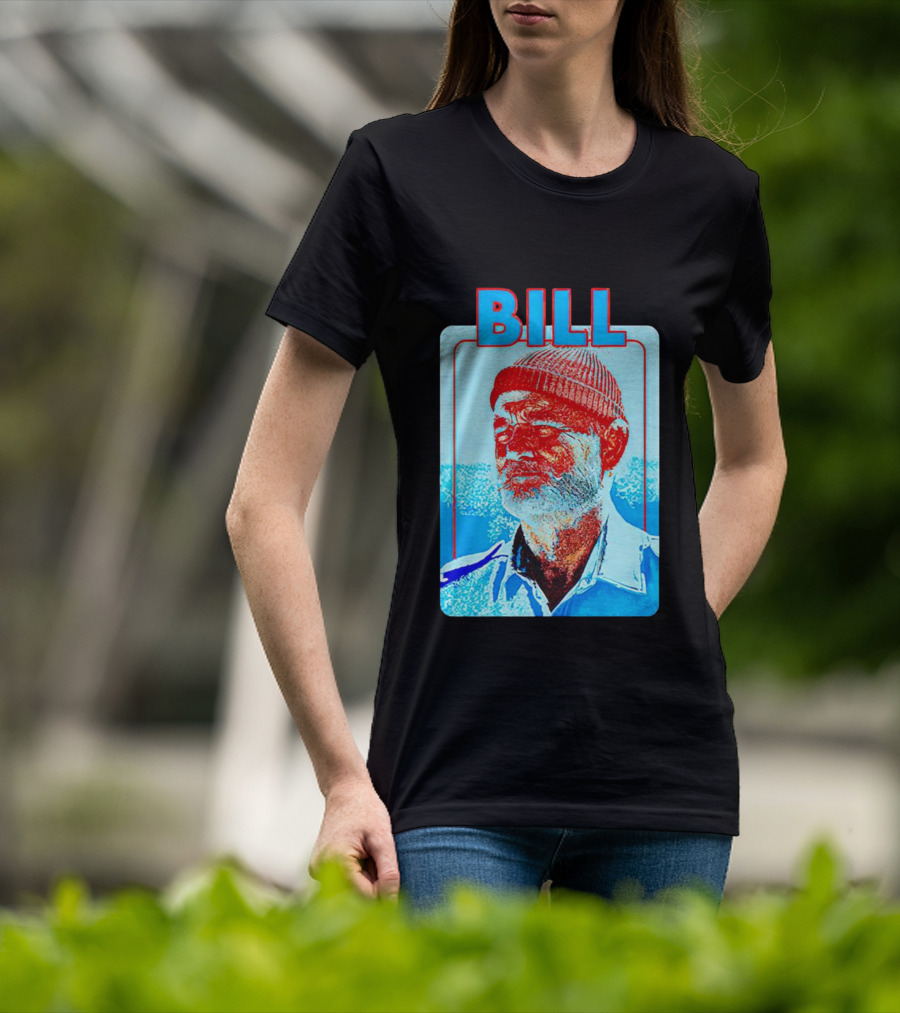 Bill Murray Steve Zissou Blue Red T-Shirt