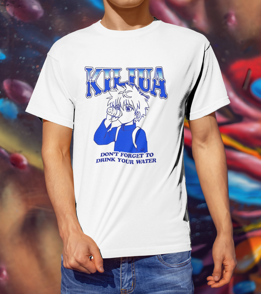 Killua Don't Forget To Drink Your Water T-Shirt