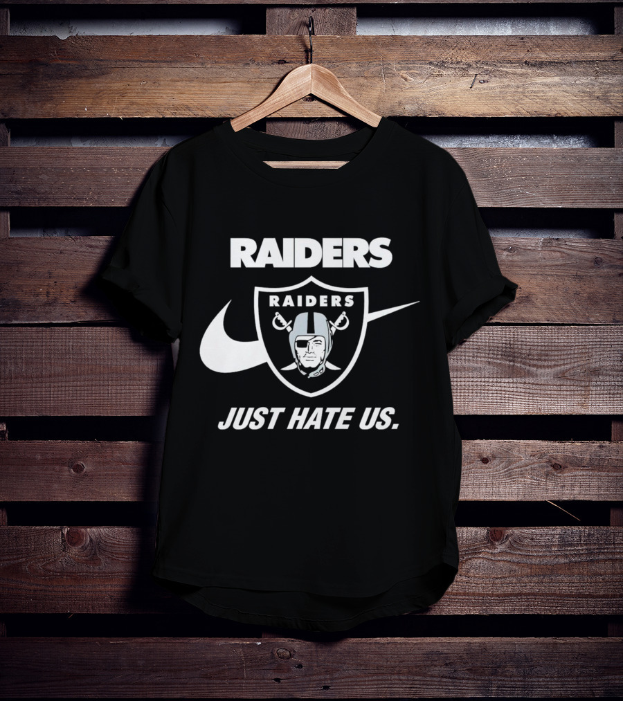 Las Vegas Raiders Just Hate Us Styled T-Shirt