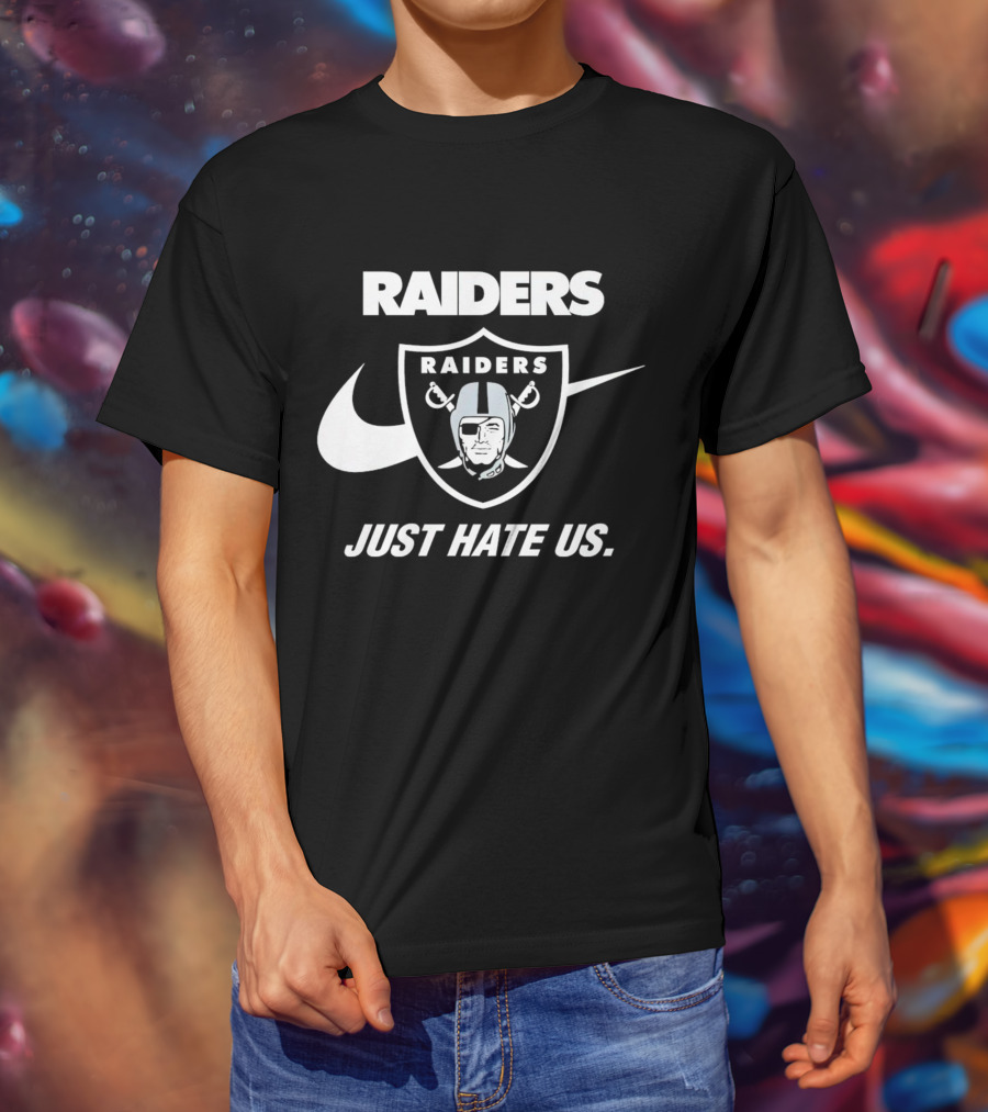 Las Vegas Raiders Just Hate Us Styled T-Shirt