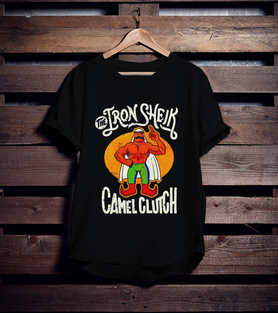 The Iron Sheik Camel Clutch Wrestling 80s T-Shirt