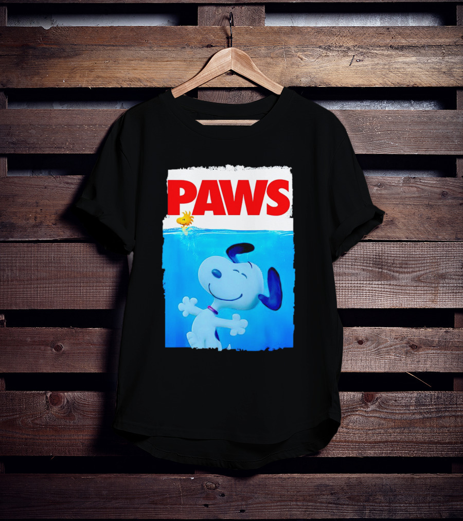 Paws Snoopy And Woodstock Szurkulet T-Shirt