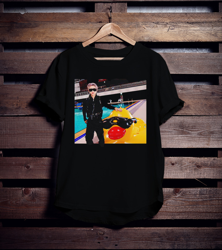 Stray Kids Felix By Pool With Giant Sunglasses Duck T-Shirt