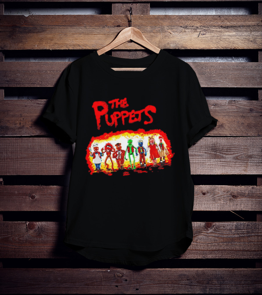The Puppets Walking In Colorful Lineup T-Shirt