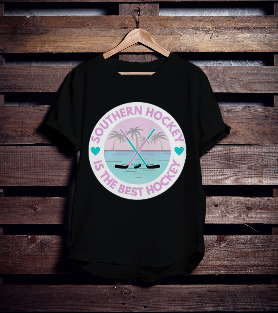 Southern Hockey Is The Best Hockey Palms And Crossed Sticks T-Shirt