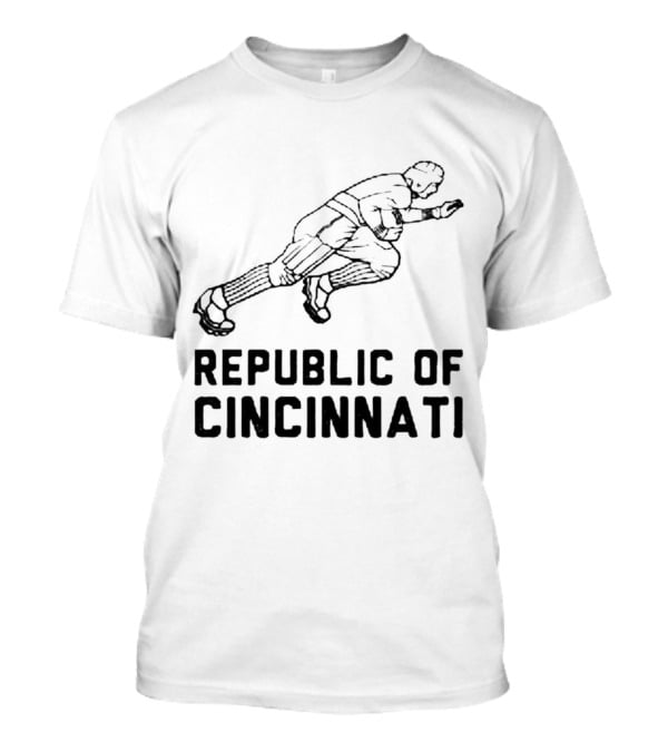 Republic Of Cincinnati Football Running Back Player T-Shirt