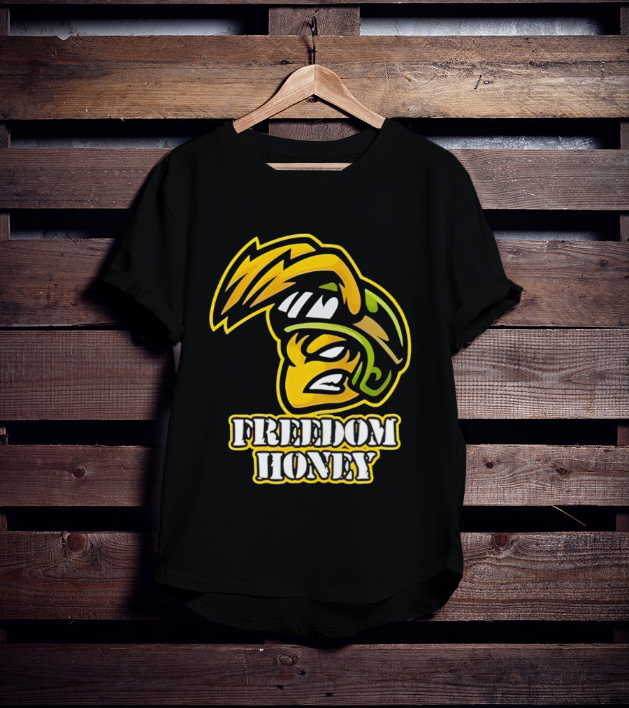 Cory Morgan Freedom Honey Helmet Character T-Shirt