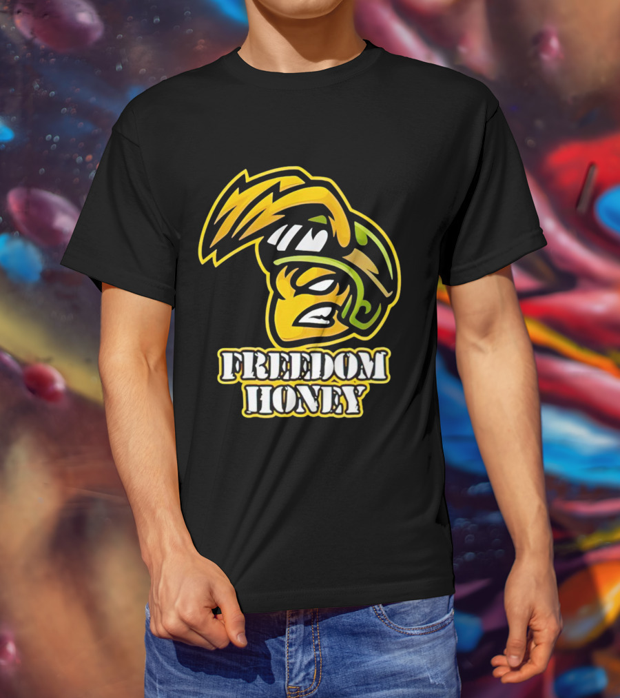 Cory Morgan Freedom Honey Helmet Character T-Shirt