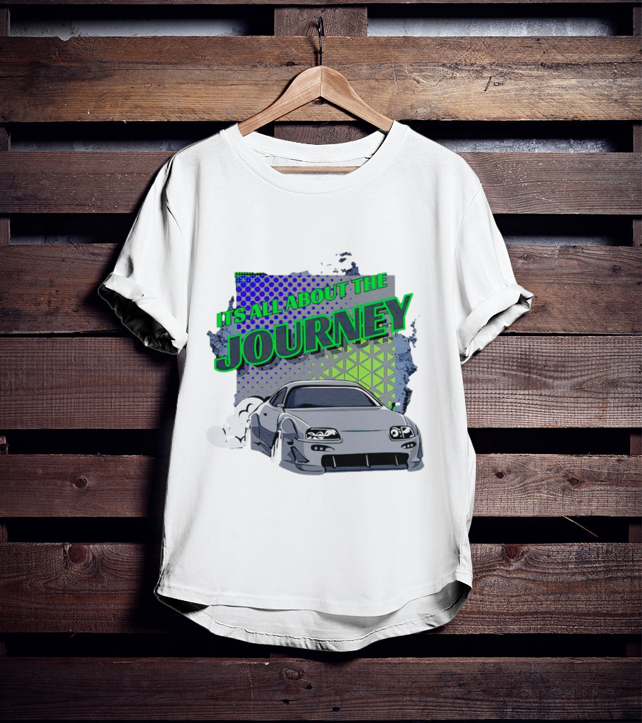 It’s All About The Journey Car Racing T-Shirt
