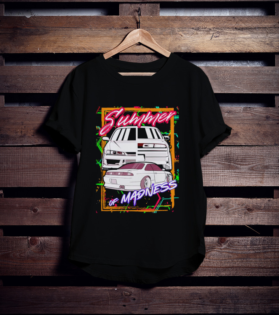 Summer Of Madness Racing Cars Neon T-Shirt