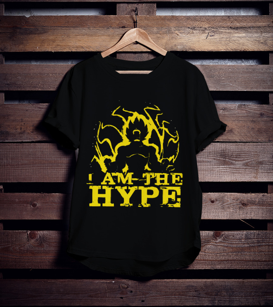 Vegeta I Am The Hype Super Saiyan Yellow Aura T-Shirt