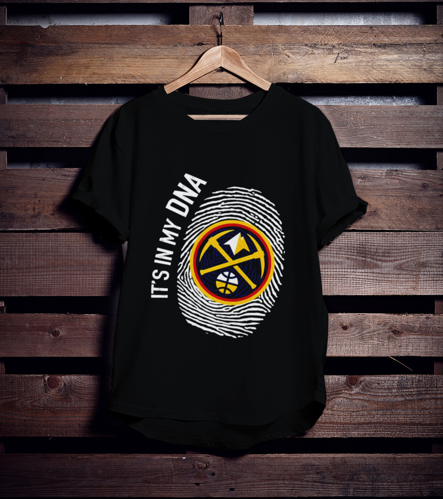 Denver Nuggets Basketball DNA Fingerprint Pride T-Shirt