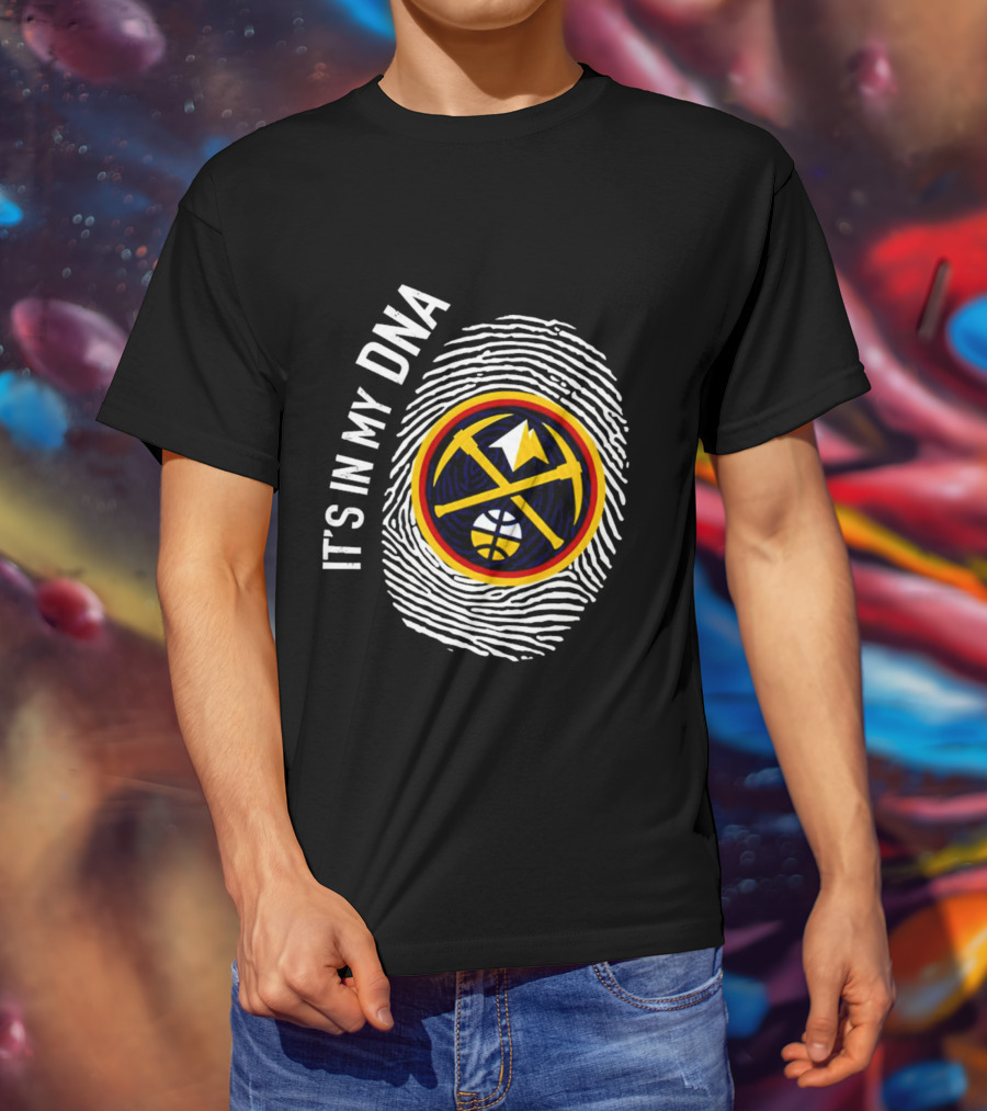 Denver Nuggets Basketball DNA Fingerprint Pride T-Shirt