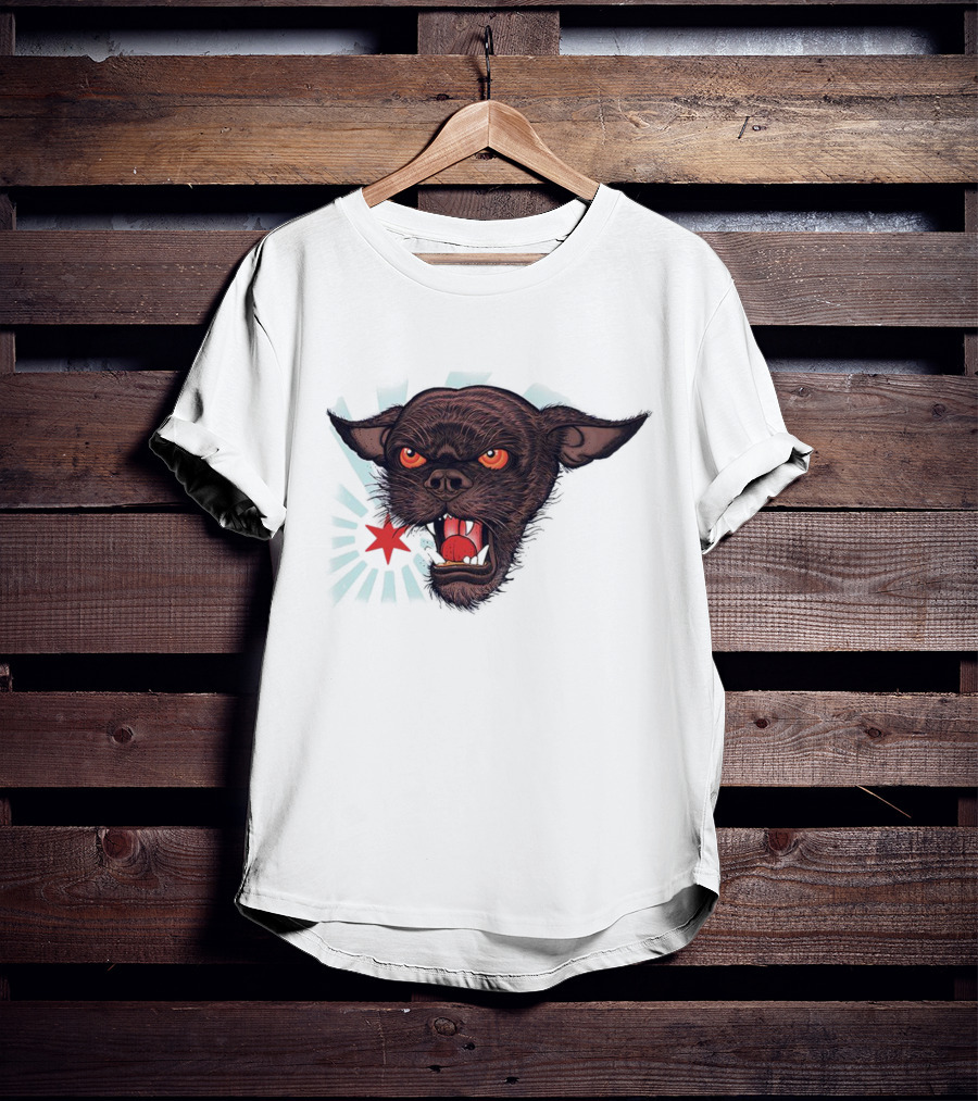 CM Punk Rowdy Chicago Star Ringer Dog T-Shirt