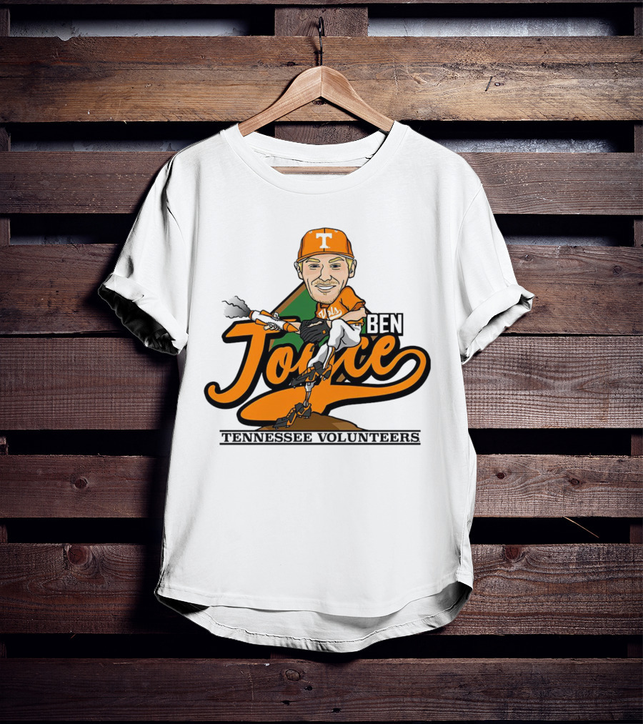 Ben Joyce Tennessee Volunteers Pitcher Caricature Orange Jersey T-Shirt