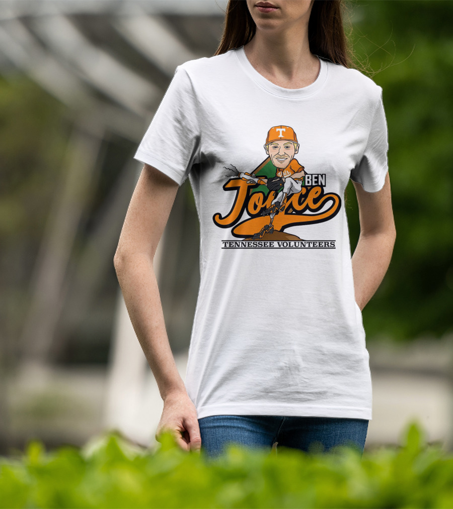 Ben Joyce Tennessee Volunteers Pitcher Caricature Orange Jersey T-Shirt